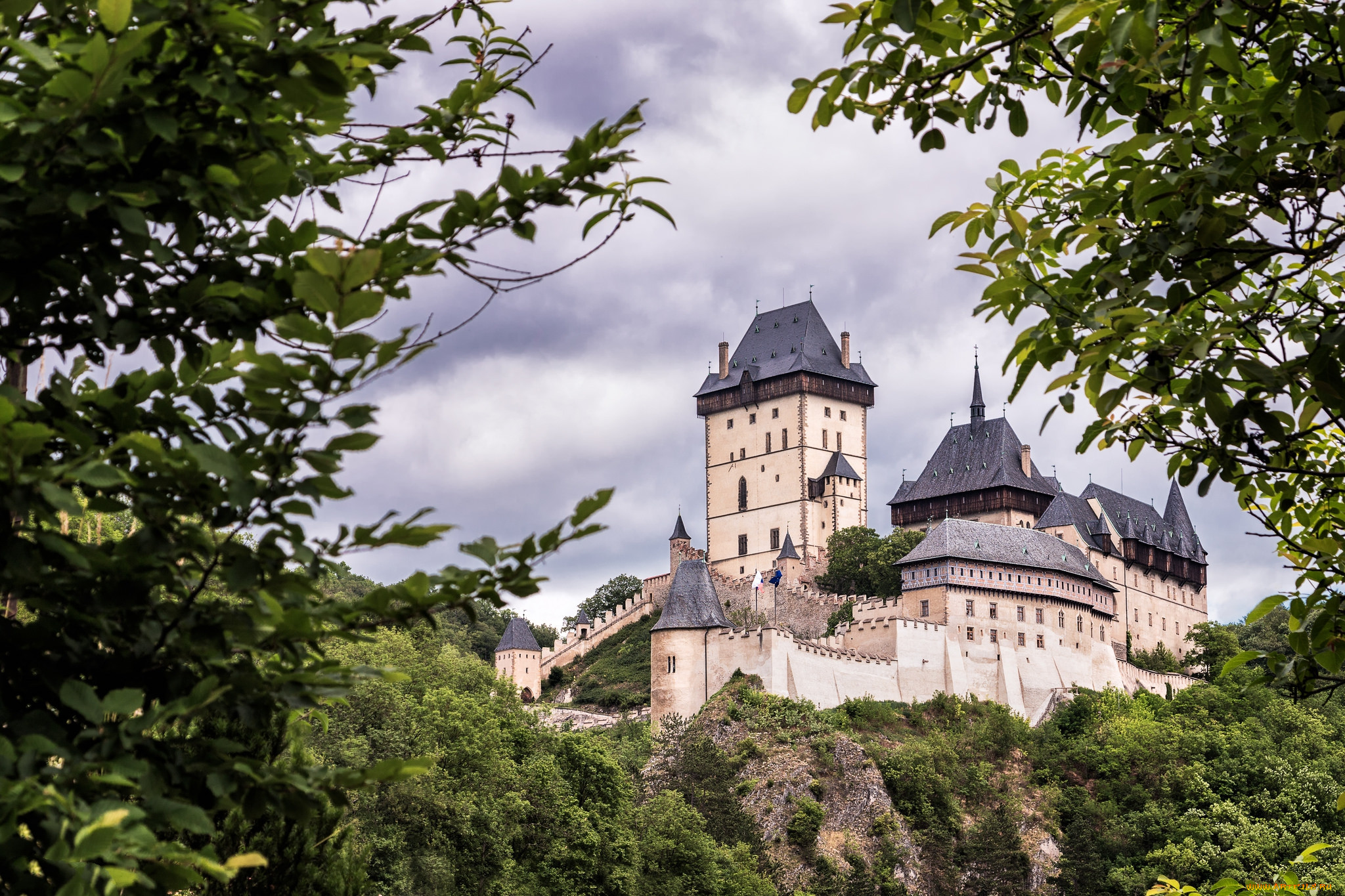 karlstejn castle,  czech republic, ,  , 